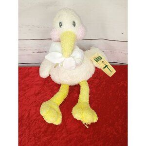 First & Main Baby Stork Special Delivery Plush Stuffed Yellow White Bundle O Joy